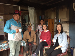 Catherine in Nepal home